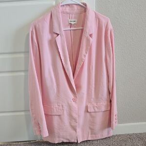 Open Edit Light Pink Women's Blazer
